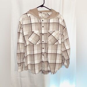 New In Hooded Flannel - Size Small